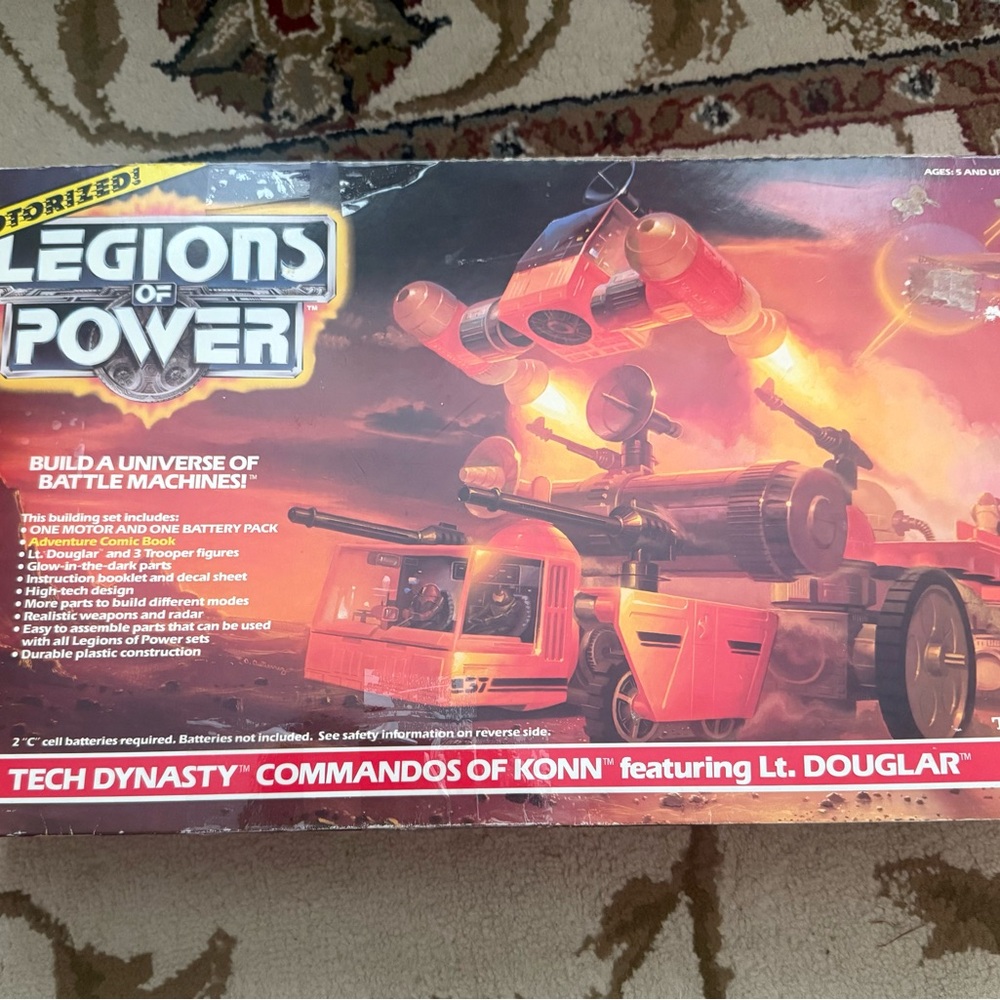 TONKA LEGIONS OF POWER MOTORIZED TECH DYNASTY COMMANDOS OF KONN 8150 Complete